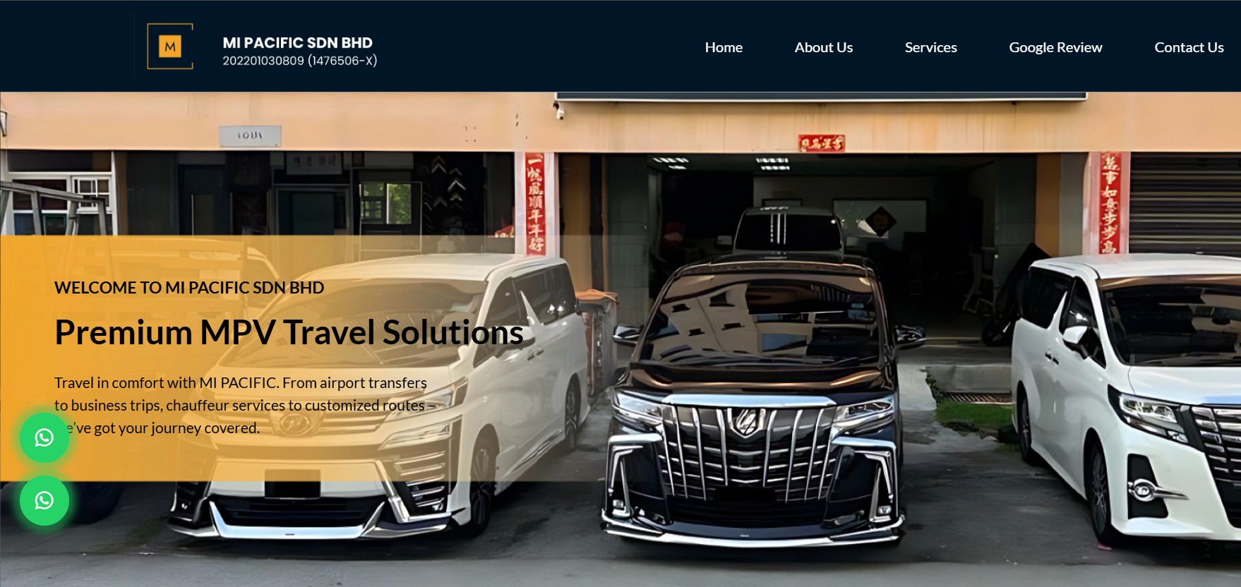 MI PACIFIC SDN BHD – Luxury Alphard & Vellfire Chauffeur Service in Kuala Lumpur and Selangor